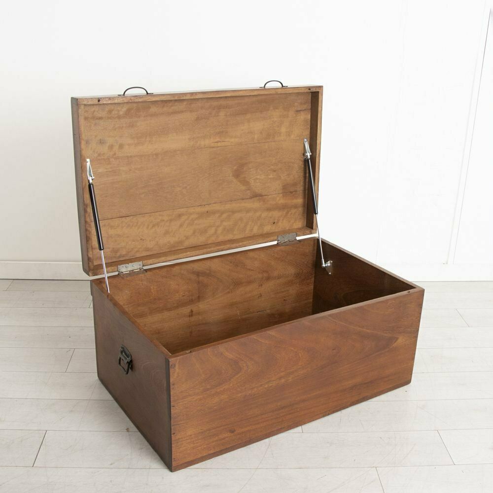 Air Cargo Packing Crate In East African Mahogany C.1970s photo for sale