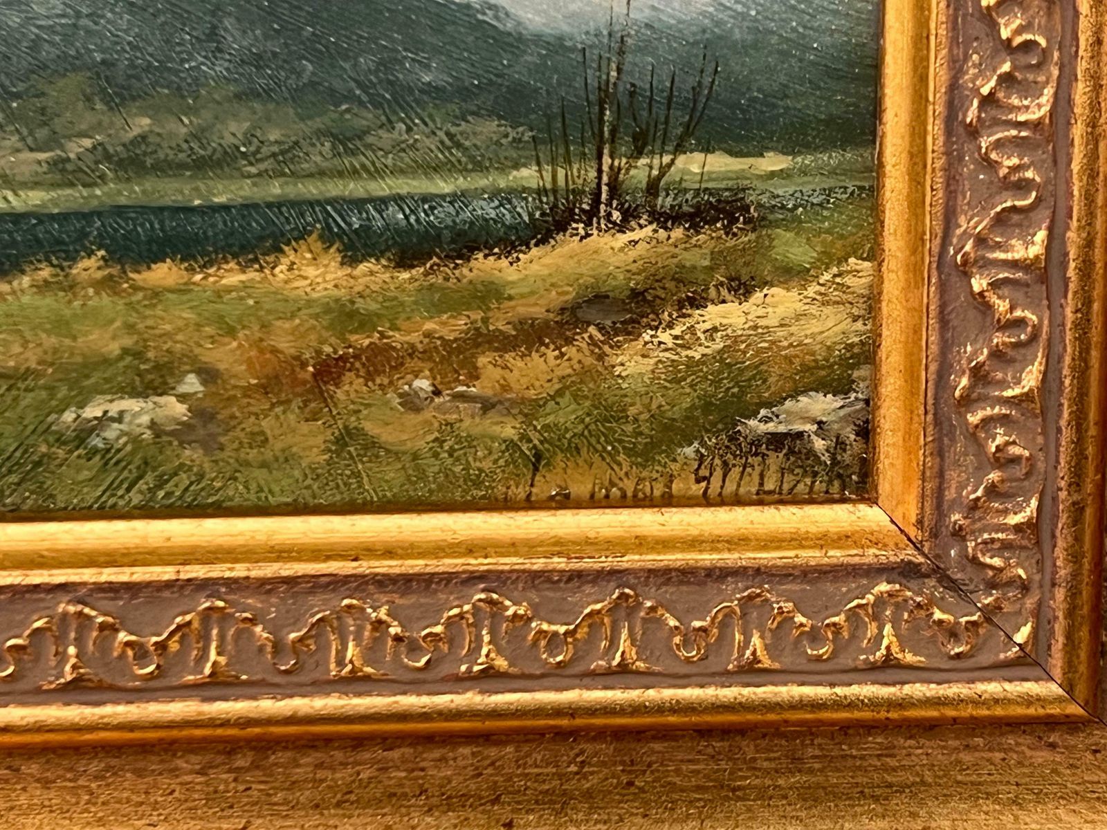 James Wright Painting Of A Mountain In Lake District England By 20th Century British Artist 1980 Circa photo 1250.0