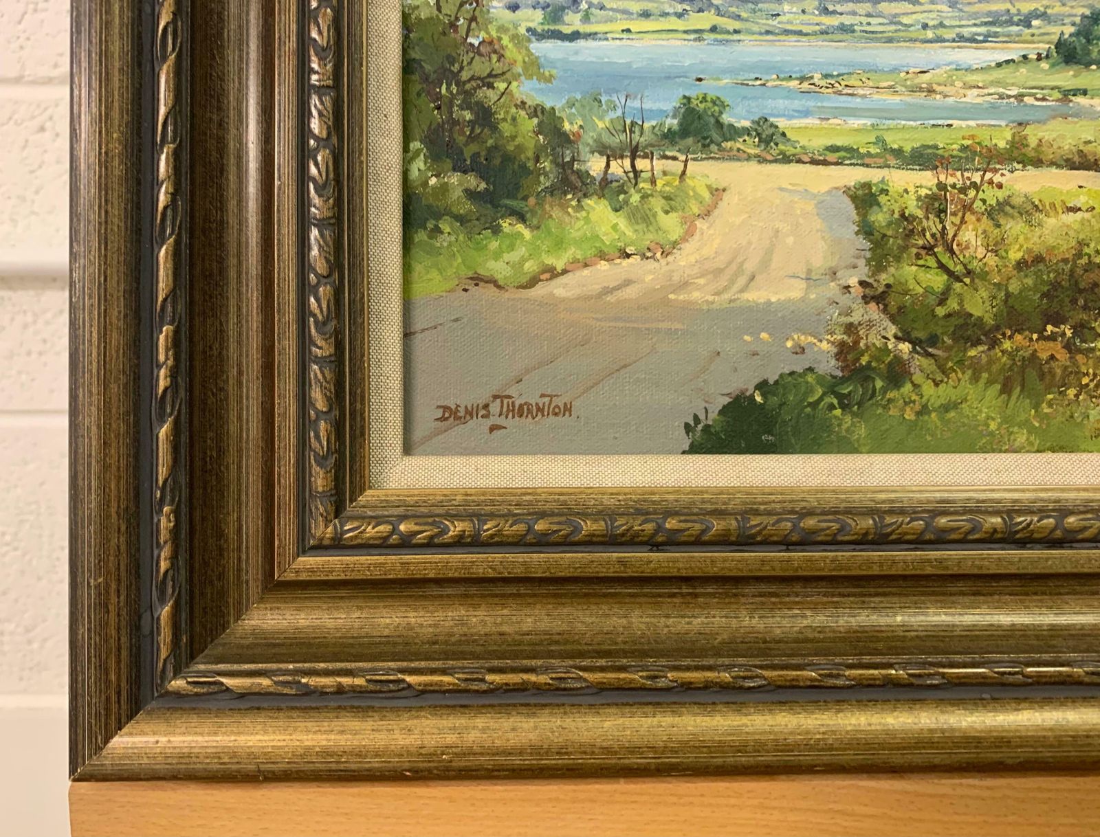Denis Thornton Oil Painting Of Lough Island In County Down Ireland By Modern Irish Artist  1980 Circa photo 1160.0