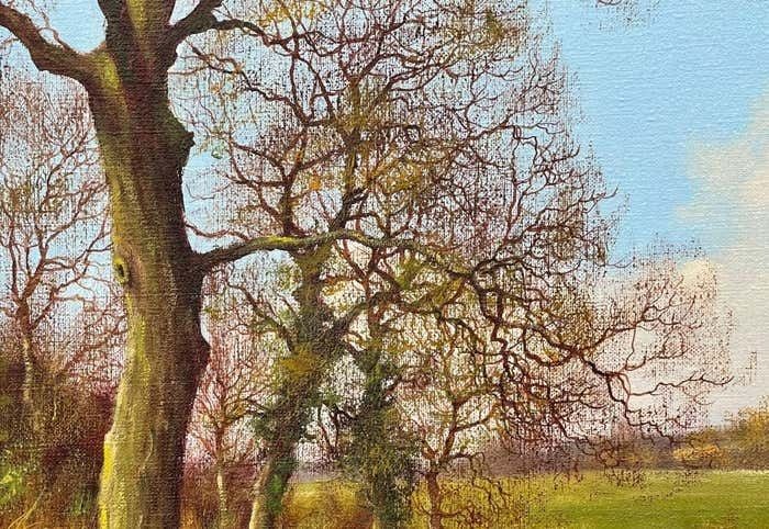 James Wright Horses With Ploughmen In The English Countryside By Realist Landscape Artist 1990 Circa photo vinterior