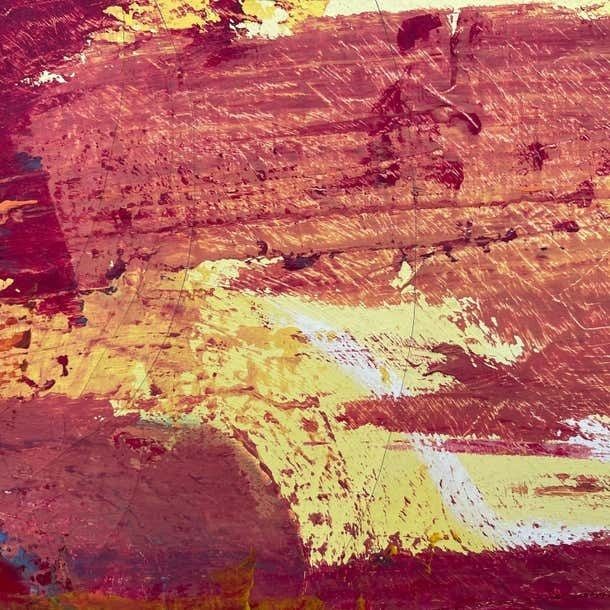 photo buy Angela Wakefield Abstract Blue Orange & Red Lake Sunset Landscape By Contemporary British Artist  2000