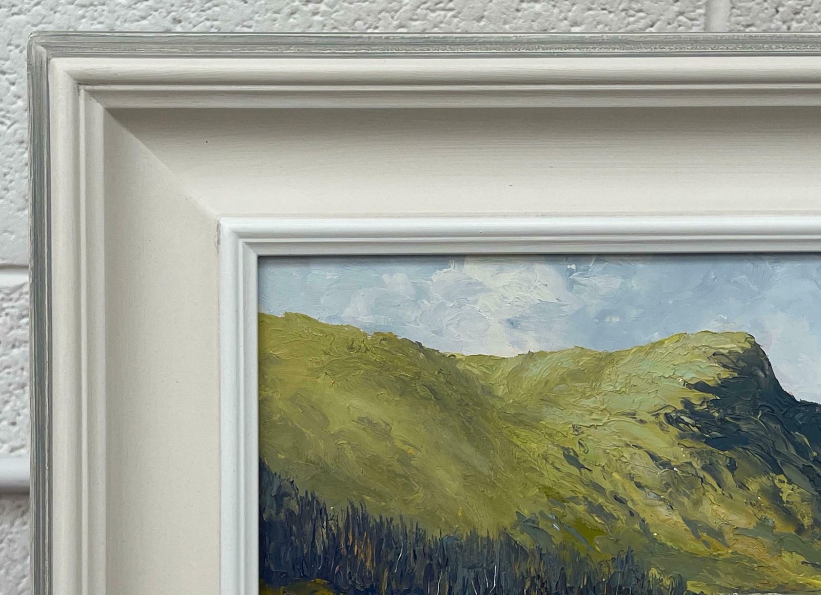 Charles Wyatt Warren Mountain Lake Landscape Impasto Oil Painting By 20th Century British Artist  Mid 20th Century photo buy