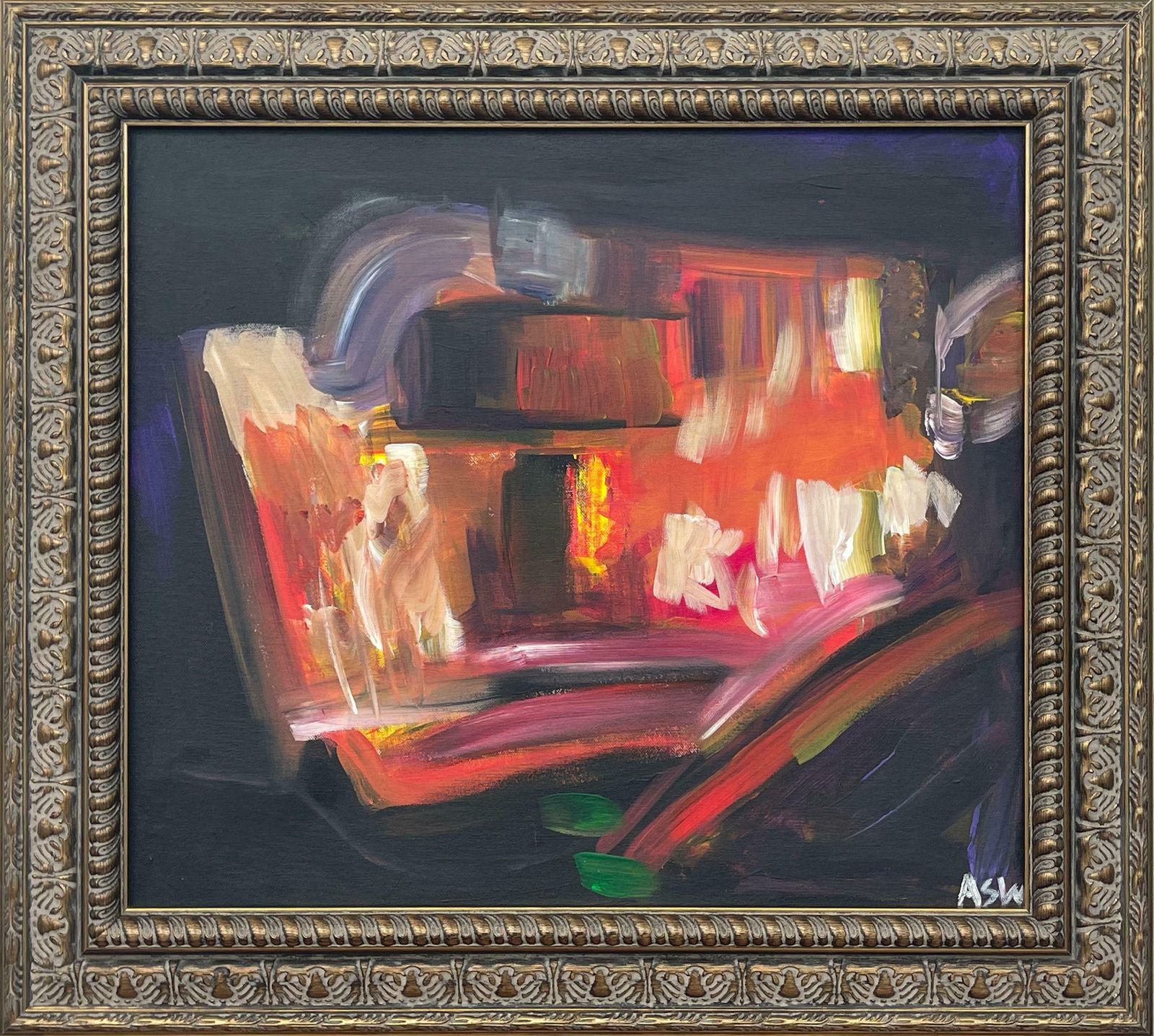 Angela Wakefield City Drive Abstract Expressionist Painting By Leading British Urban Artist  1999 photo for sale