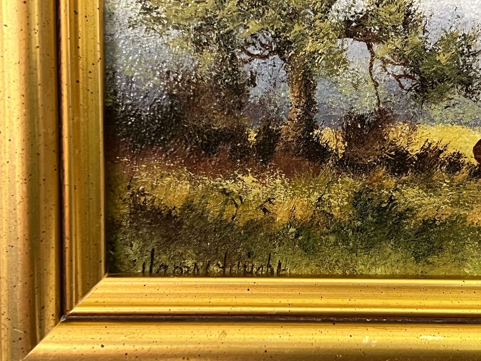 James Wright Landscape With Cattle Grazing In The English Countryside By 20th Century Artist 1980 Circa photo vinterior