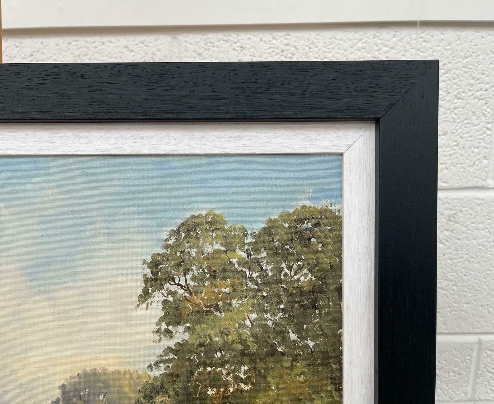 William Henry Burns Painting Of Idyllic River Scene On The Lagan In Ireland By Modern Irish Artist  1985 Circa photo buy