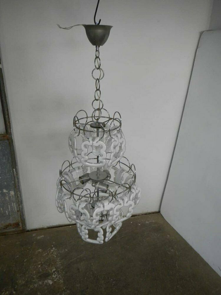 Chandelier Attributed To Angelo Mangiarotti For Viscosi, 1960s