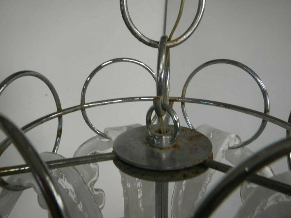 Chandelier Attributed To Angelo Mangiarotti For Viscosi, 1960s photo 854.0