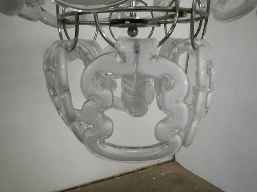 Chandelier Attributed To Angelo Mangiarotti For Viscosi, 1960s photo buy