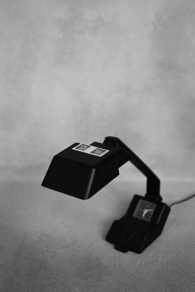 photo furniture Polish Modern Desk Lamp With Clock By Wojciech Dybek For Polamp Pułtusk, 1987