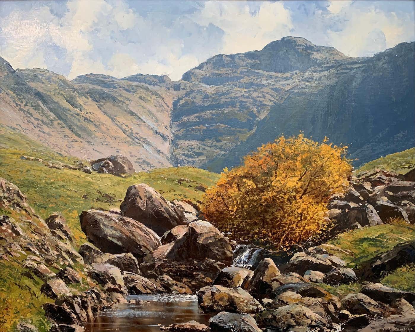 Arthur Terry Blamires Oil Painting Of The English Lake District By Modern British Landscape Artist 1986 photo 2150.0