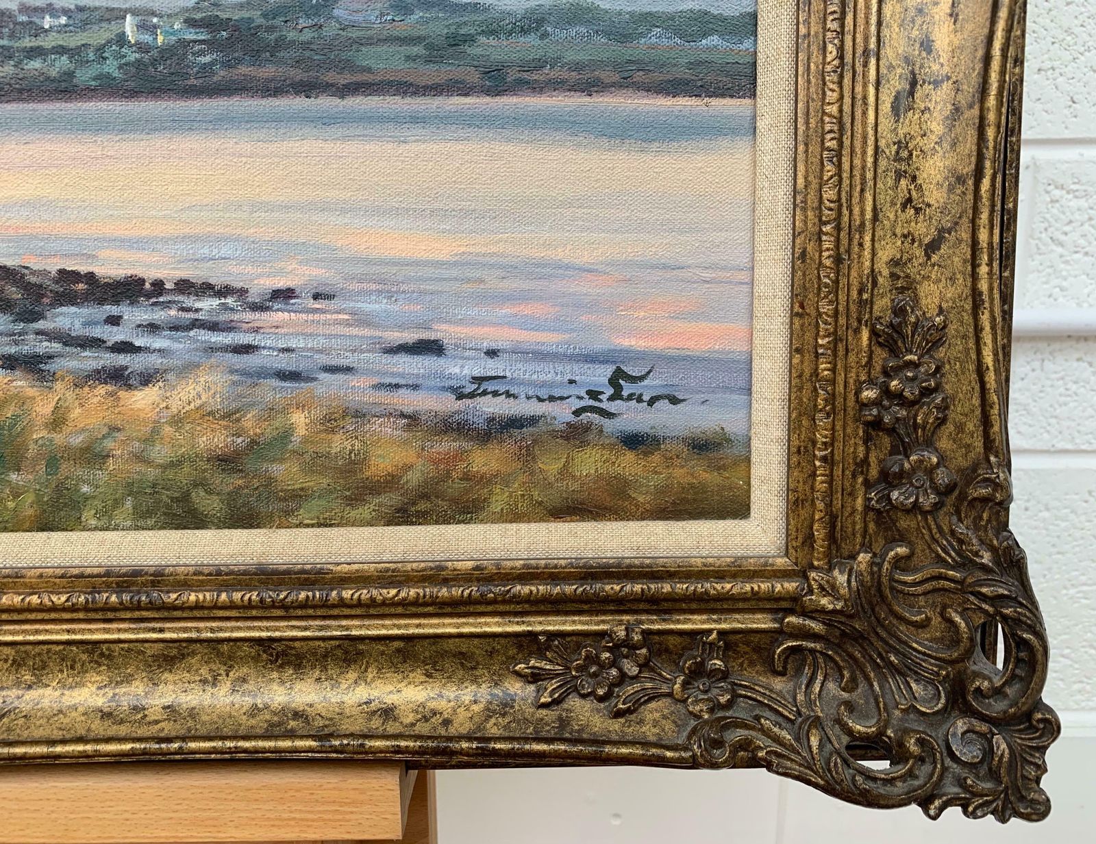 William Cunningham Oil Painting Of Murlough Bay With The Mourne Mountains In The Distance Ireland 1990 Circa photo 2950.0