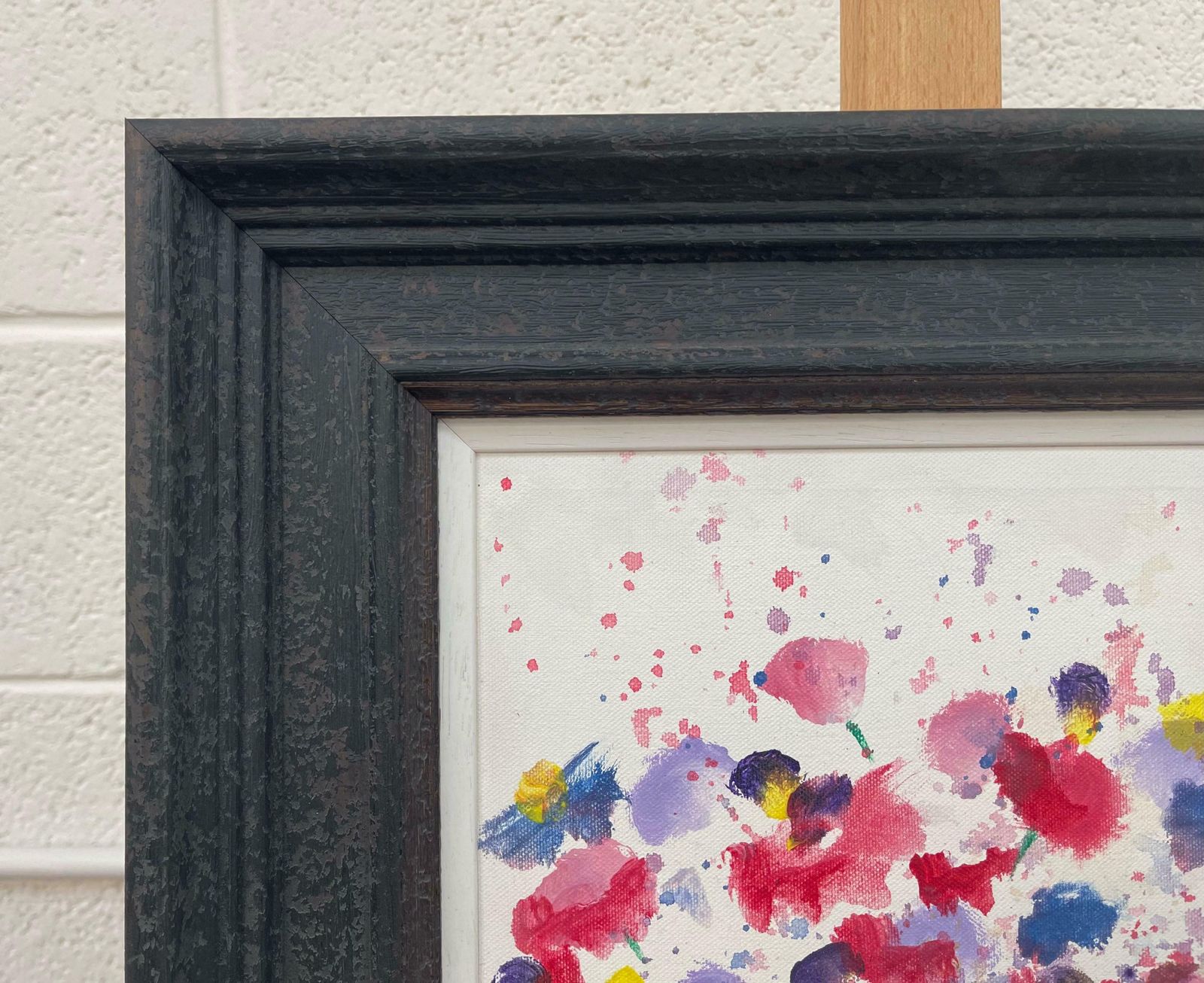 photo furniture Angela Wakefield Abstract Red Blue Yellow Flower Design On White By British Contemporary Artist 2005