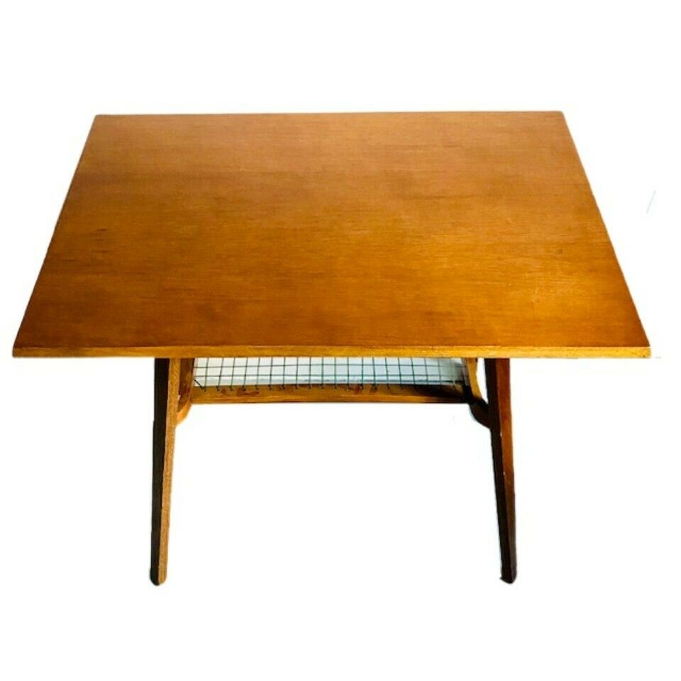 Vintage Danish Design Tv Table Midcentury Side Table Drevopodnik Holešov. photo vintage