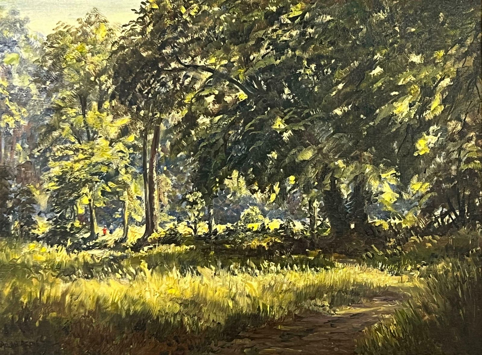 Beech Trees With Figures In A National Trust Forest In Northern Ireland 1980 Circa photo 1750.0