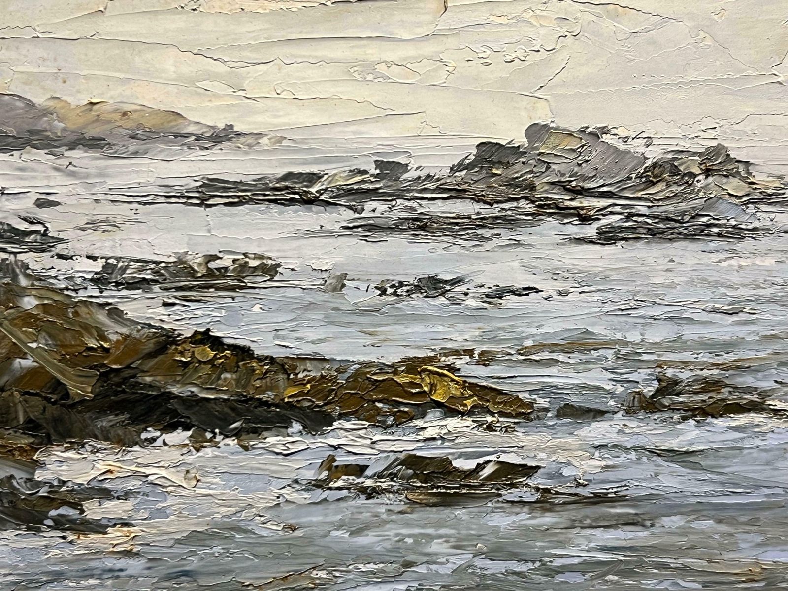 Constance Lee Californian Coastline Seascape Landscape Impasto Painting By 20th Century Artist 1972 photo buy