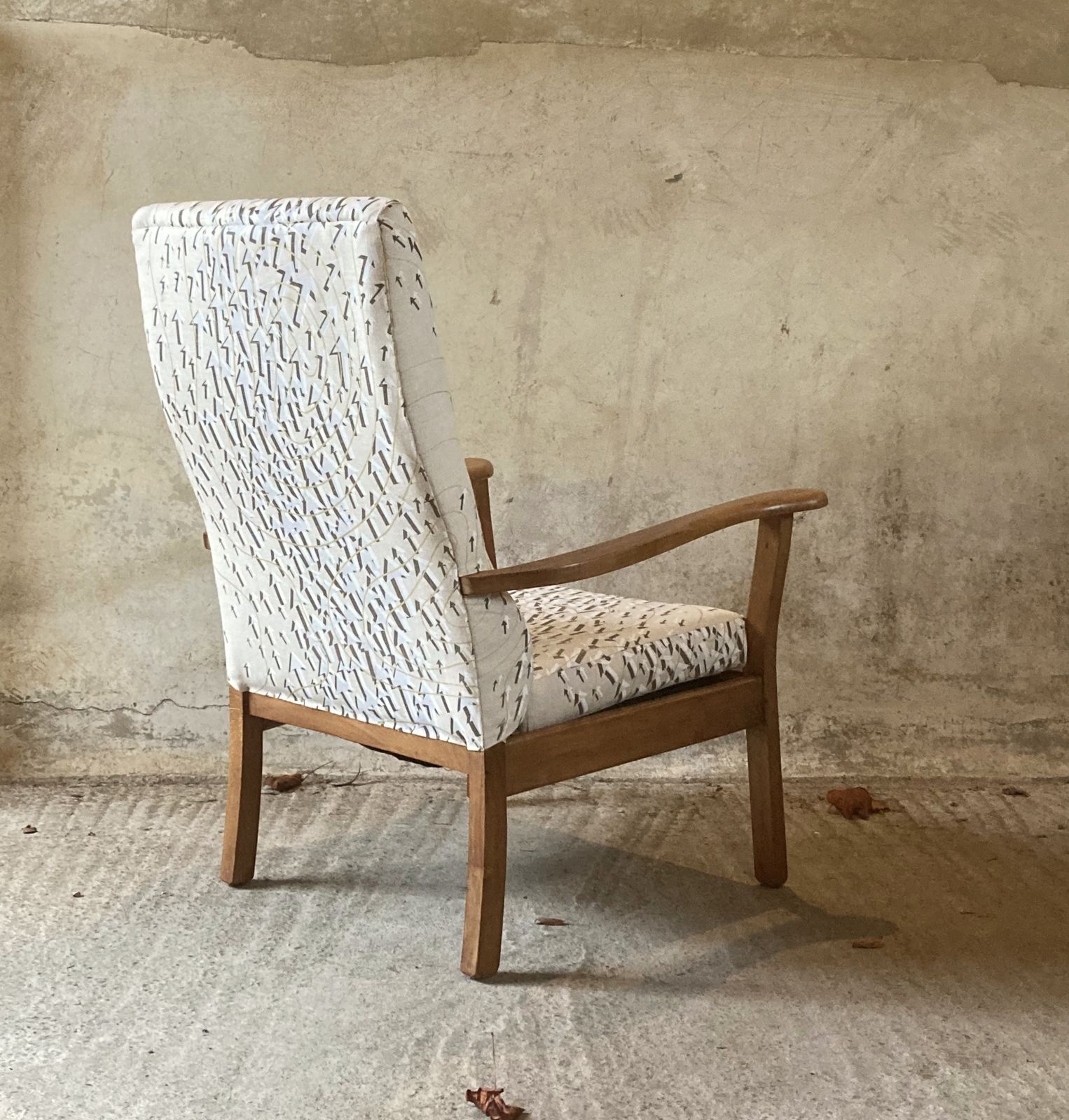 A Pair Of Mid Century Chairs In Timorous Beasties Fabric photo Furniture