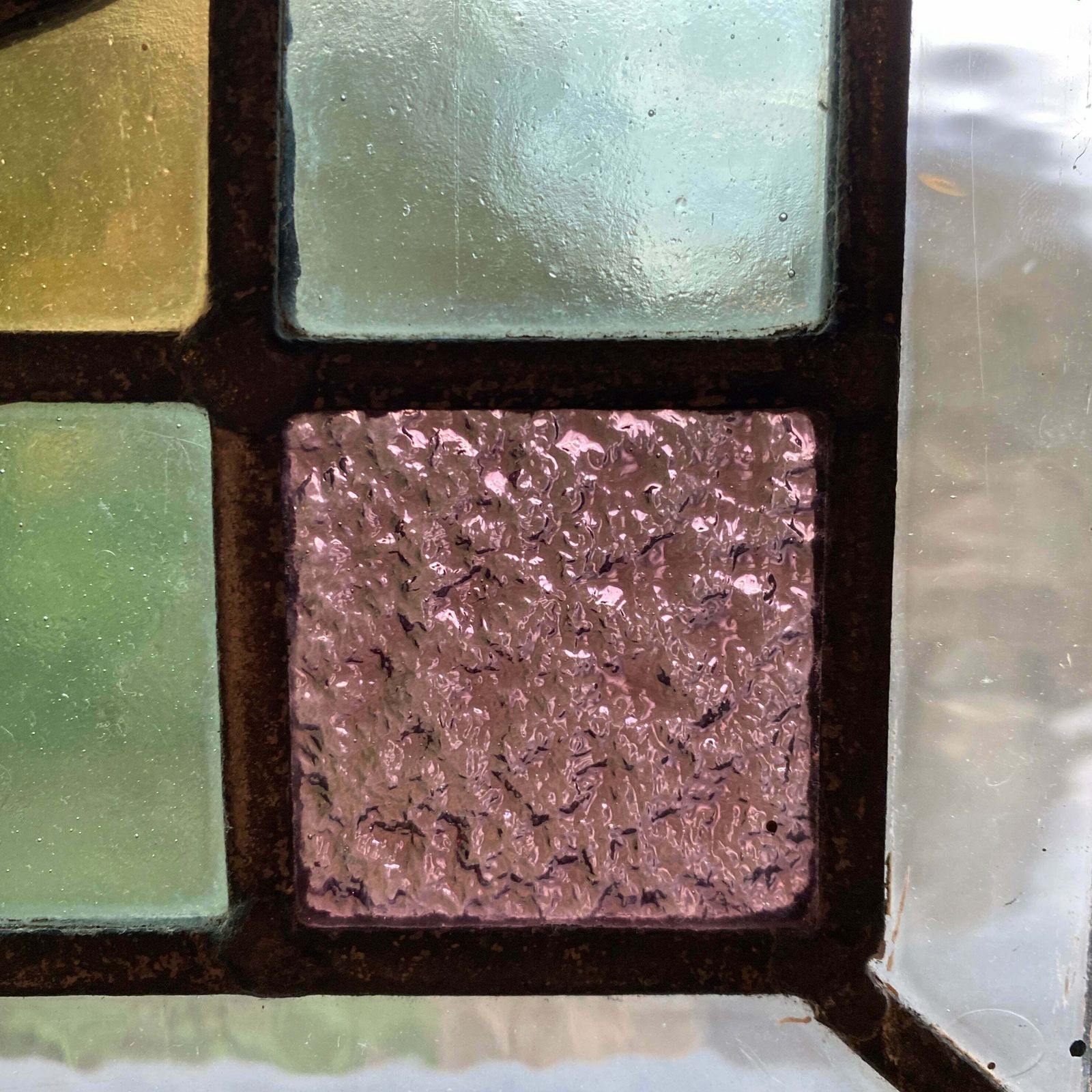 Victorian English Leaded Stained Glass Birds Flowers #1 photo vinterior