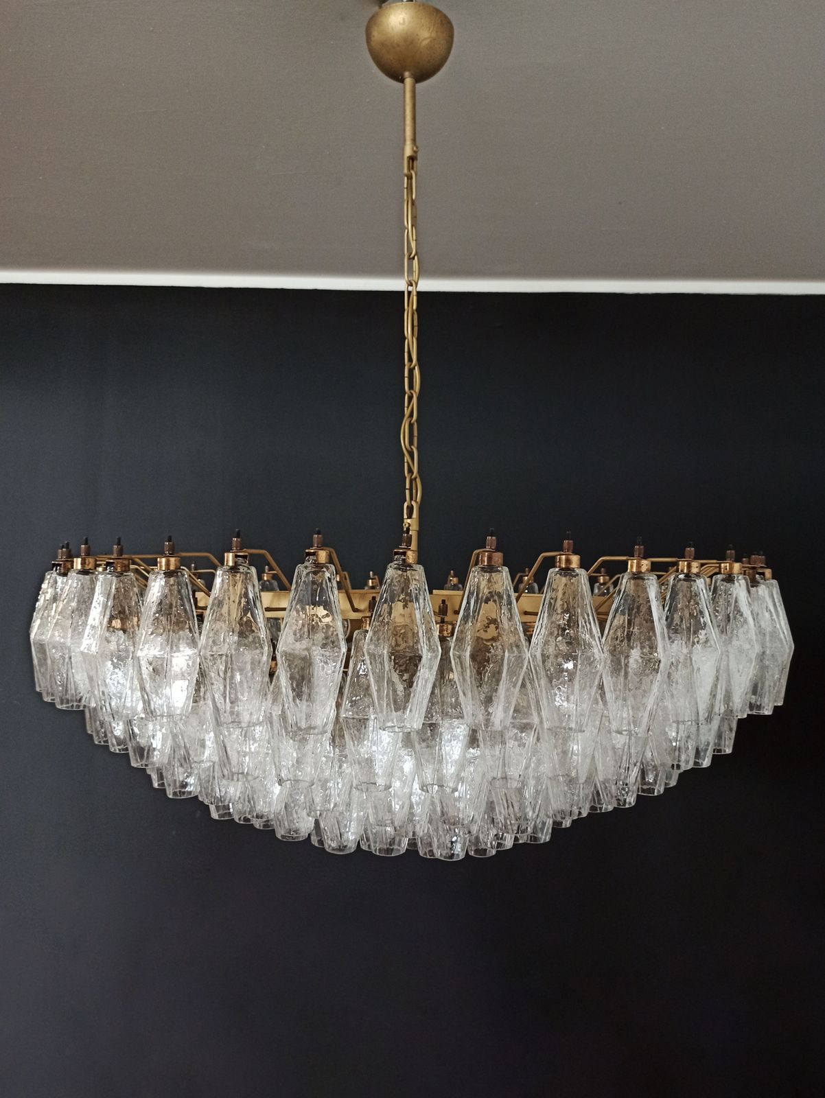 Amazing Murano Glass Candelier   185 Poliedri photo vinterior