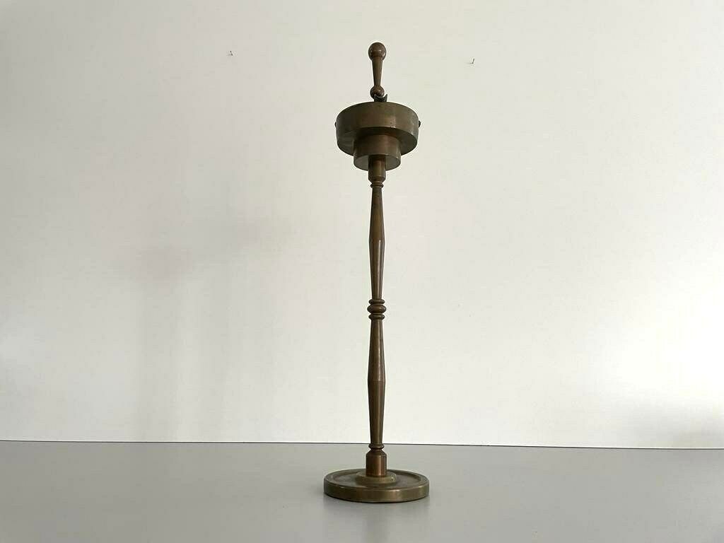 50s Italian Full Brass Industrial Floor Ashtray photo Home Decor