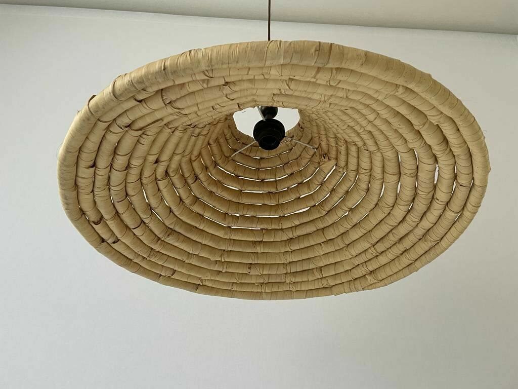 Unusual Large Pendant Lamp, Made Of Natural Plant Material, 1960s, Germany photo buy