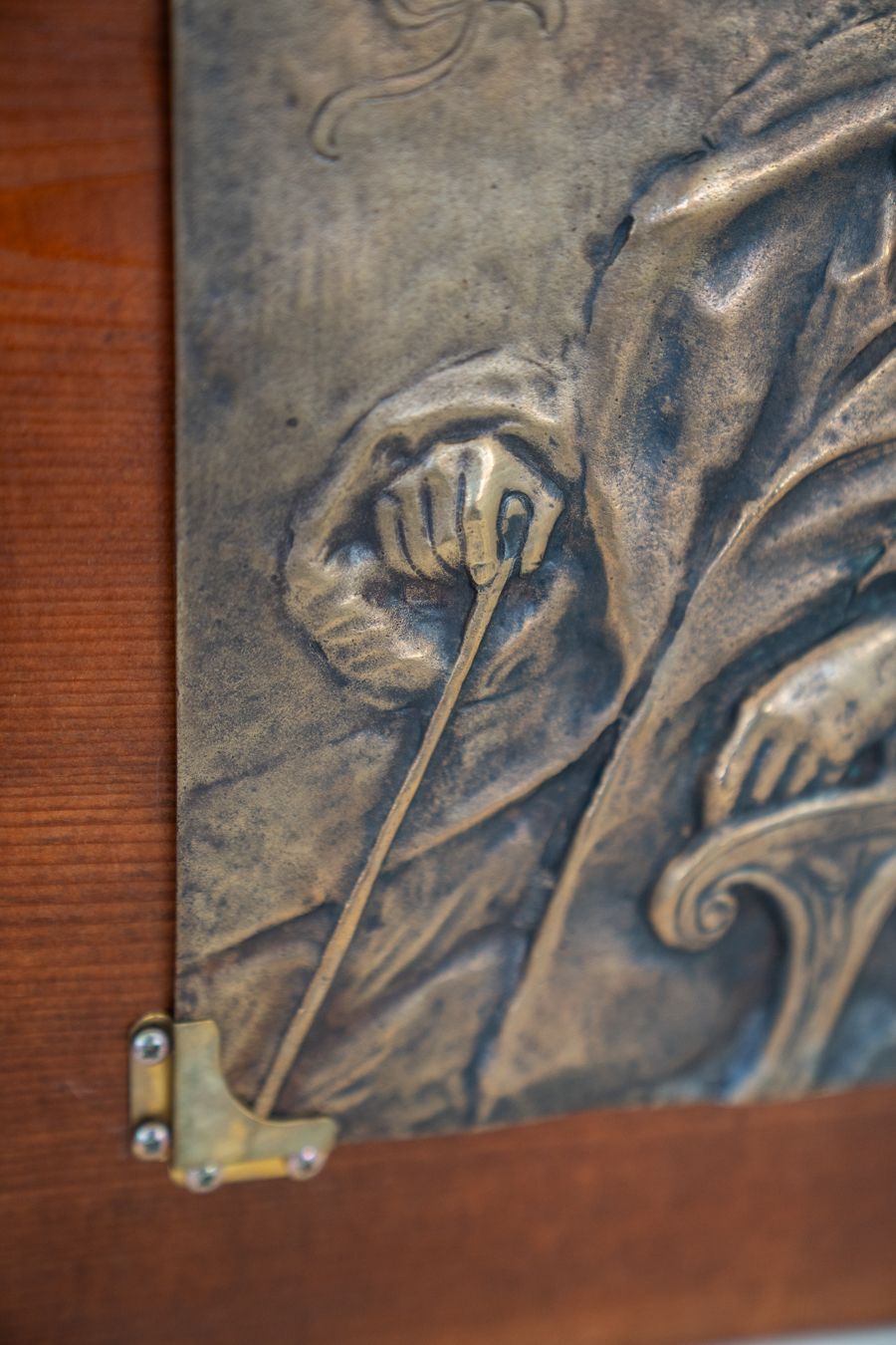photo for sale Bronze Cast In Bas Relief, Depicting Giosuè Carducci 1835