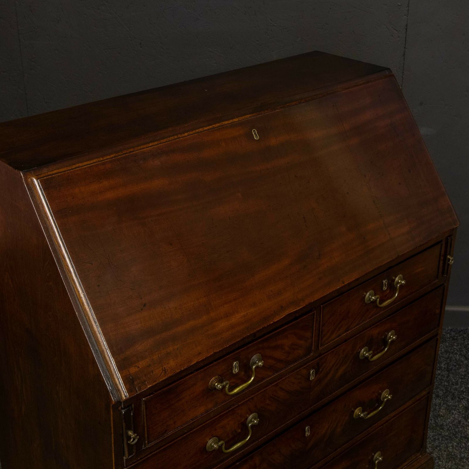 Furniture Georgian Mahogany Bureau photo