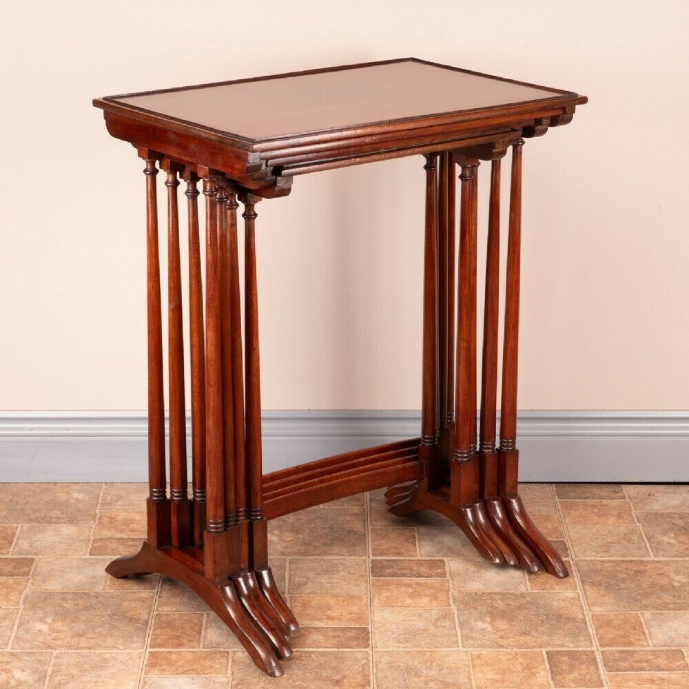 Good Quality Mahogany Quartetto Nest Of Tables photo Furniture