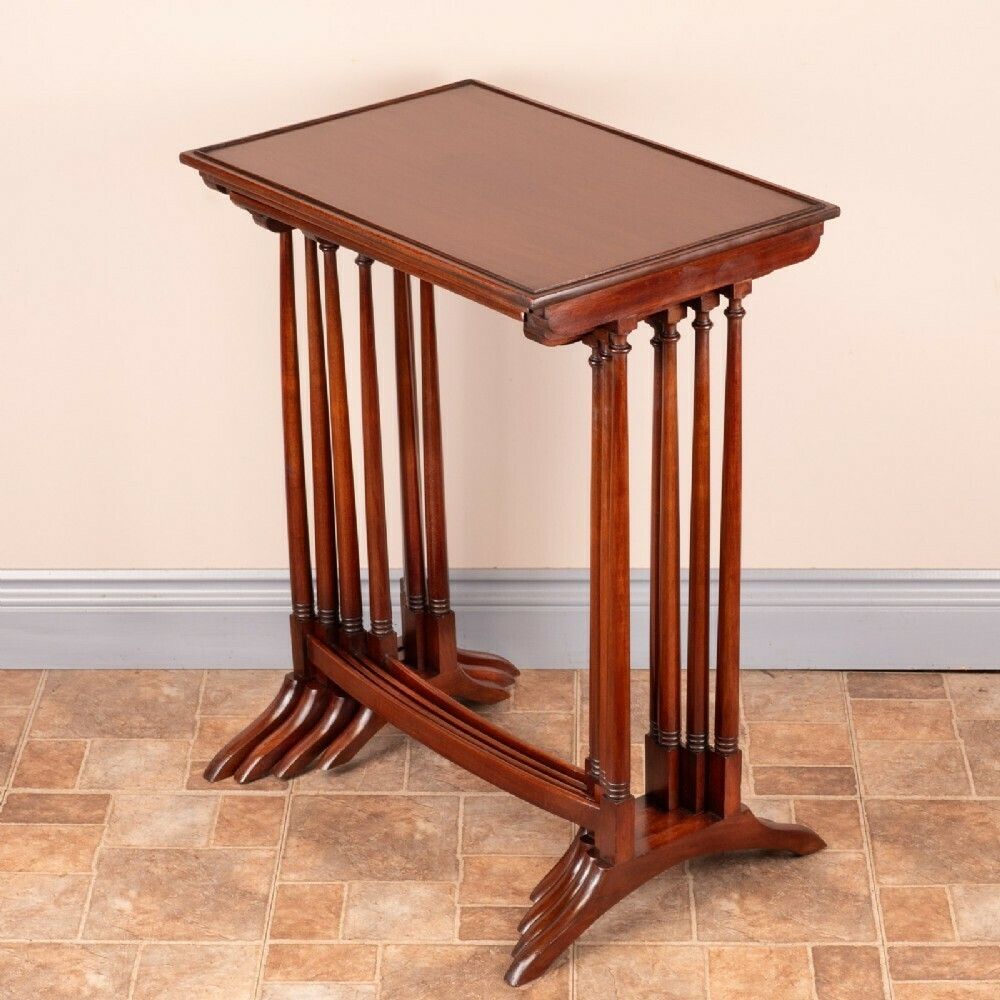 photo furniture Good Quality Mahogany Quartetto Nest Of Tables