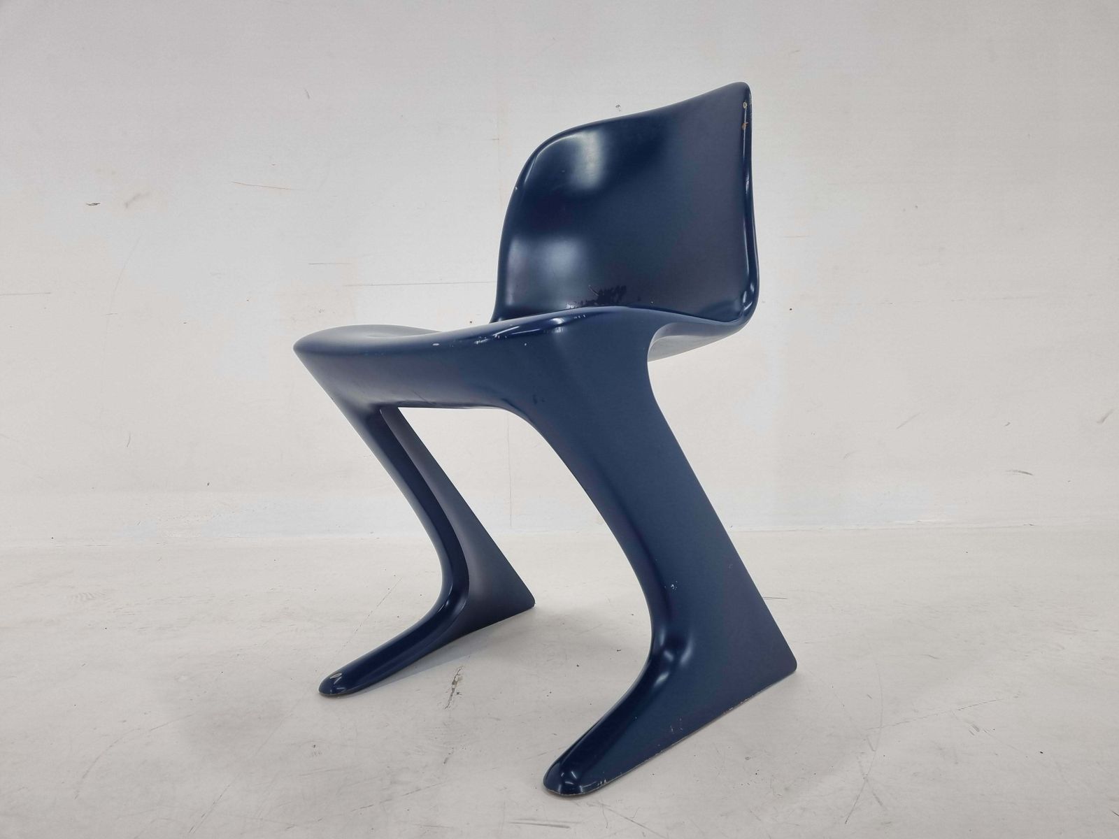 Midcentury Blue Kangaroo Chair Designed By Ernst Moeckl, Germany, 1960s photo furniture