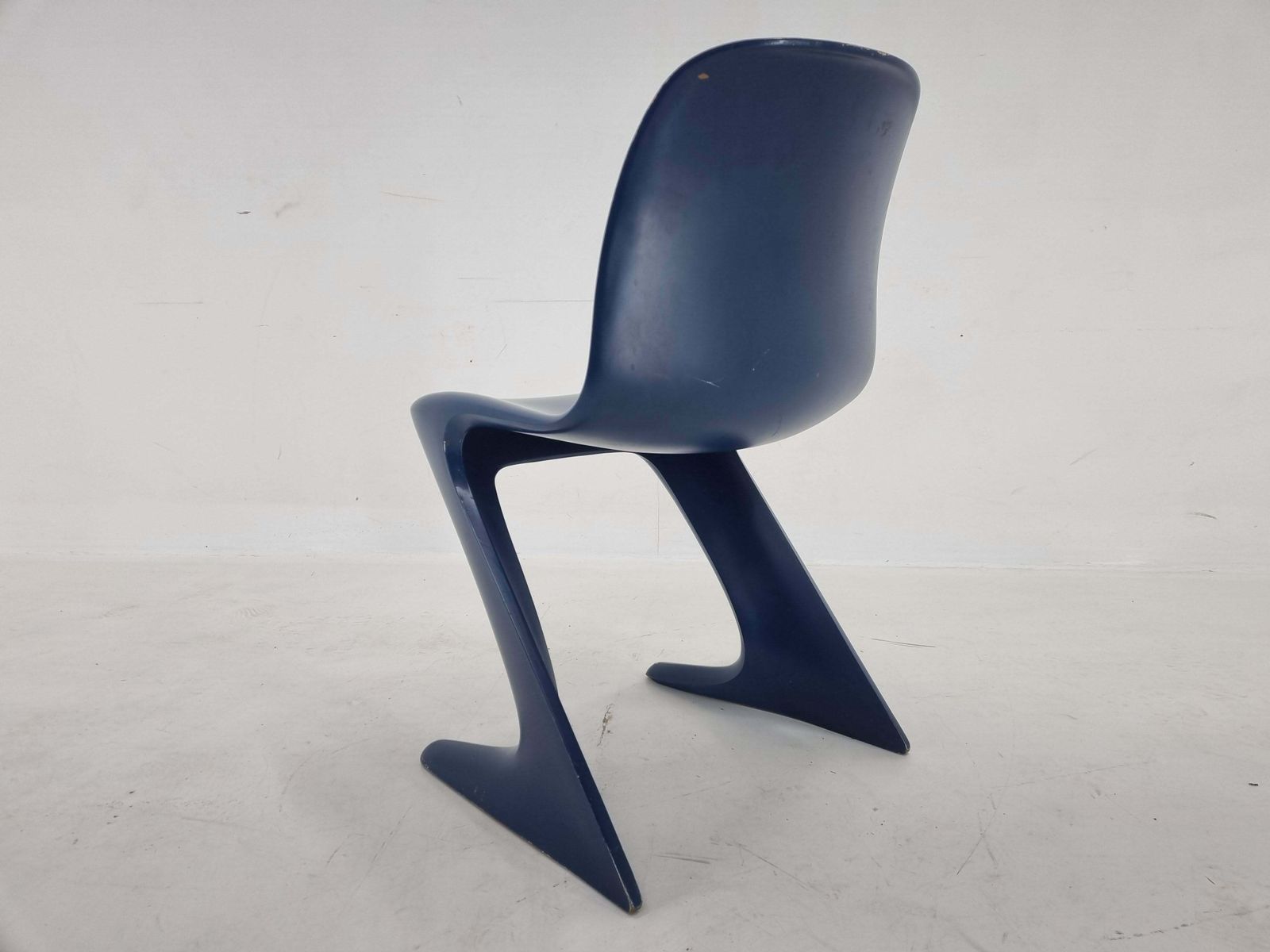 Midcentury Blue Kangaroo Chair Designed By Ernst Moeckl, Germany, 1960s photo 707.0