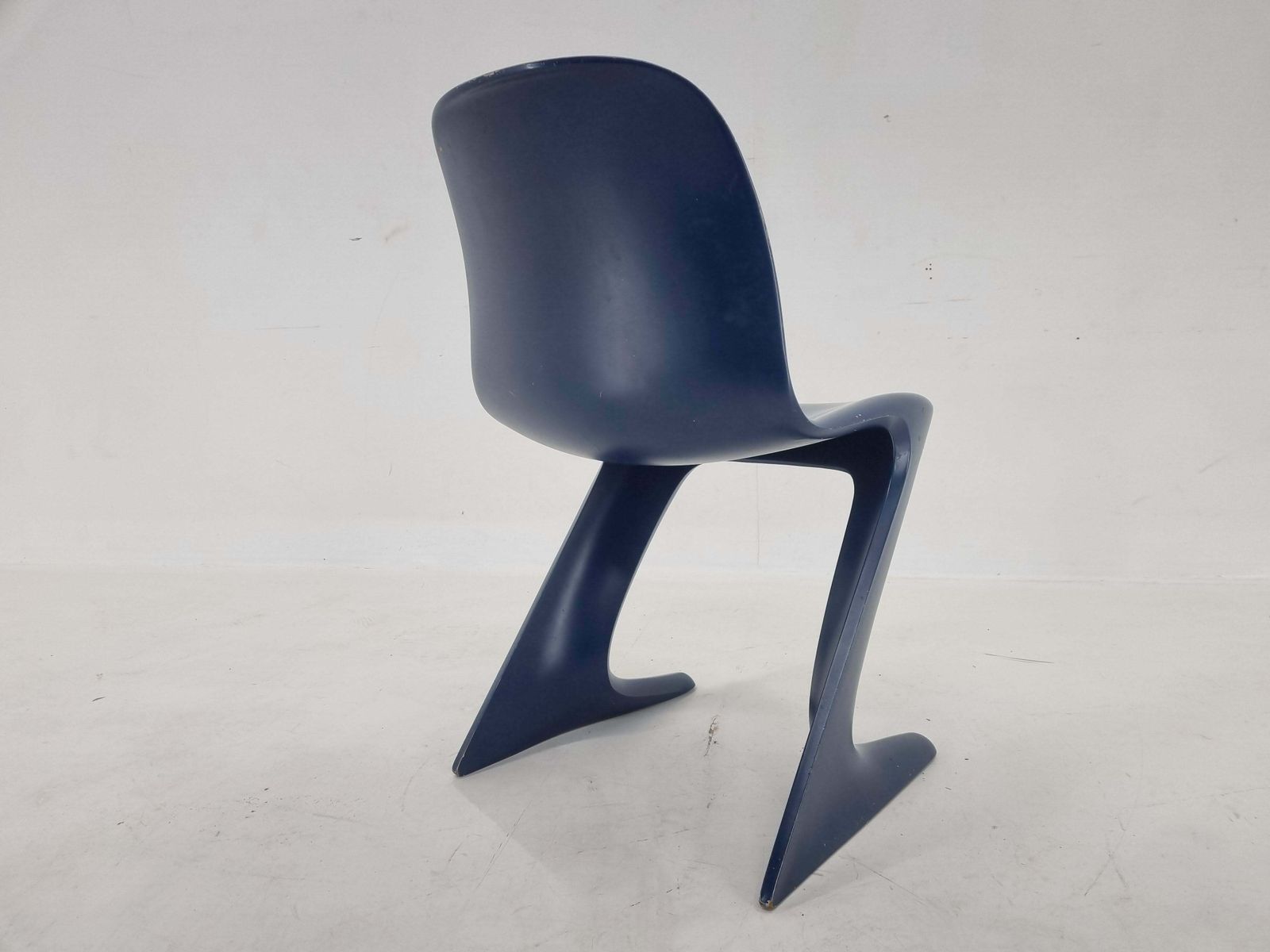 Midcentury Blue Kangaroo Chair Designed By Ernst Moeckl, Germany, 1960s photo vinterior