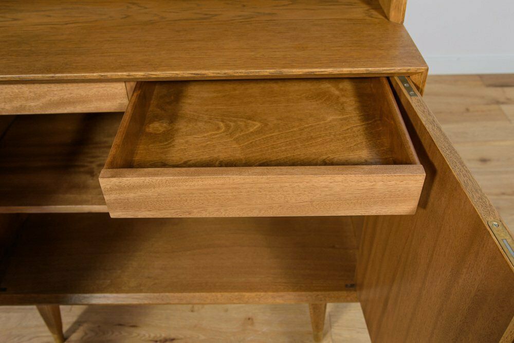 1263.0 Mid Century Swedish Oak Shelf, 1970s photo