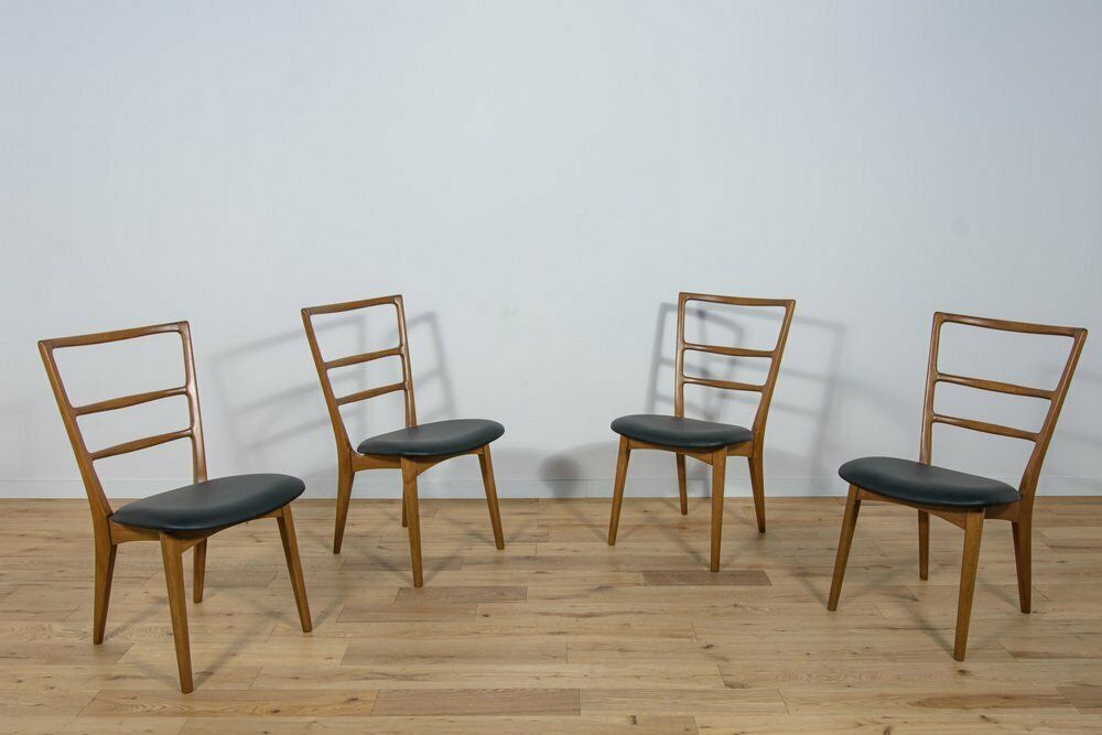 Dining Chairs By Mariana Grabiński For Swarzędz Factory, 1960s, Set Of 4 photo vinterior