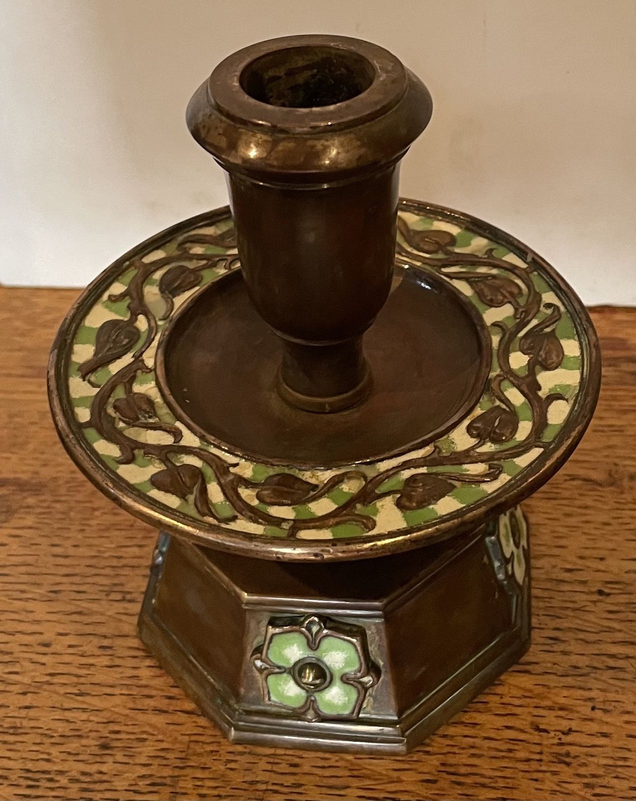 Pair Of Arts And Crafts Candlesticks By Nelson Dawson photo furniture