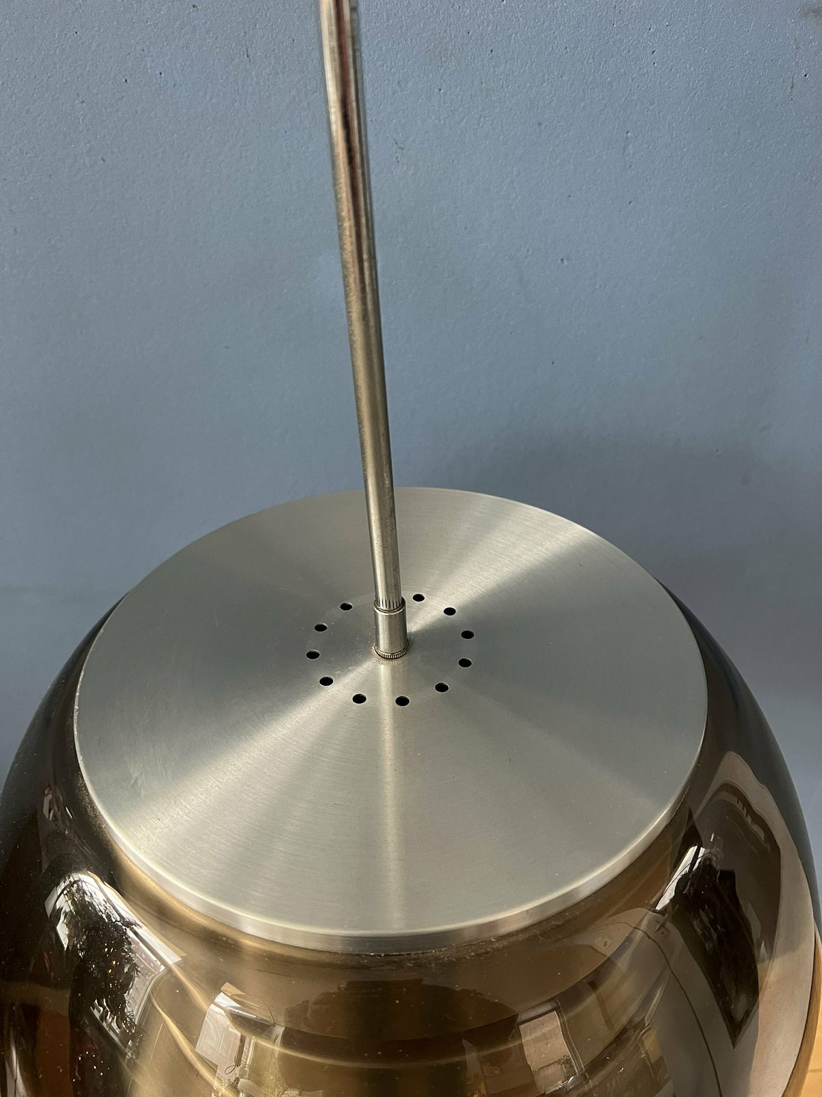 photo for sale Mid Century Space Age Hanglamp Met Rookglas Kap