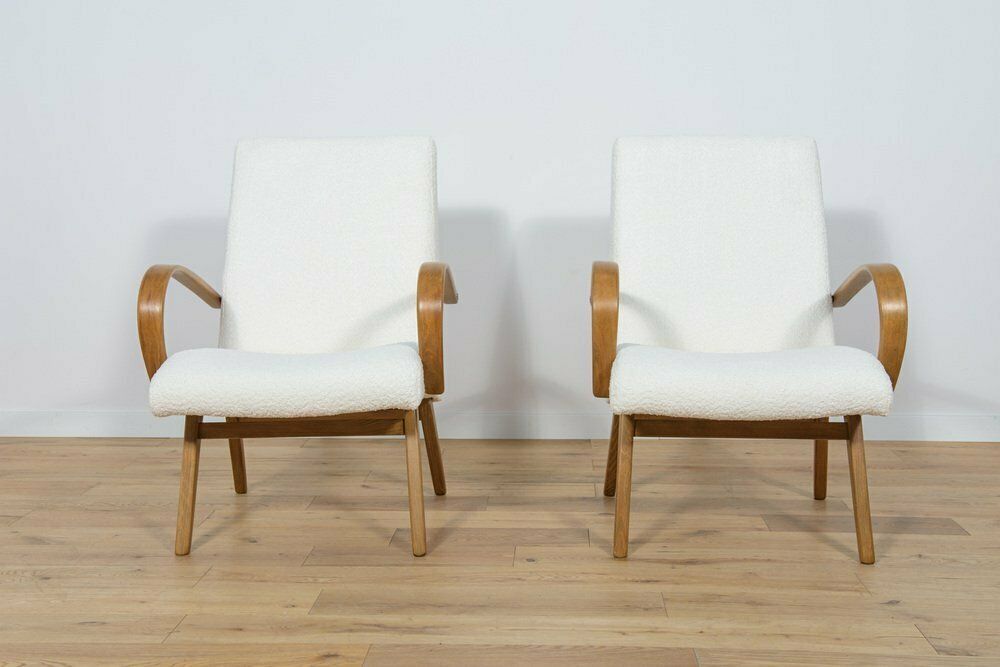 Model 53 Armchairs By Jaroslav Smidek For Ton, 1960s, Set Of 2 photo Furniture