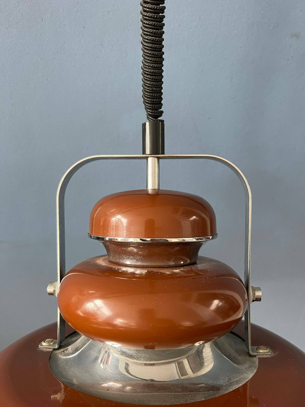 Anvia Mid Century Space Age Bruine Hanglamp photo vintage