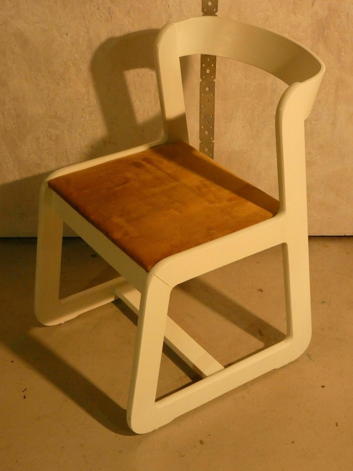Set Of 6 Velvet And Wood Chairs By Mario Sabot, Italy 1970s photo buy