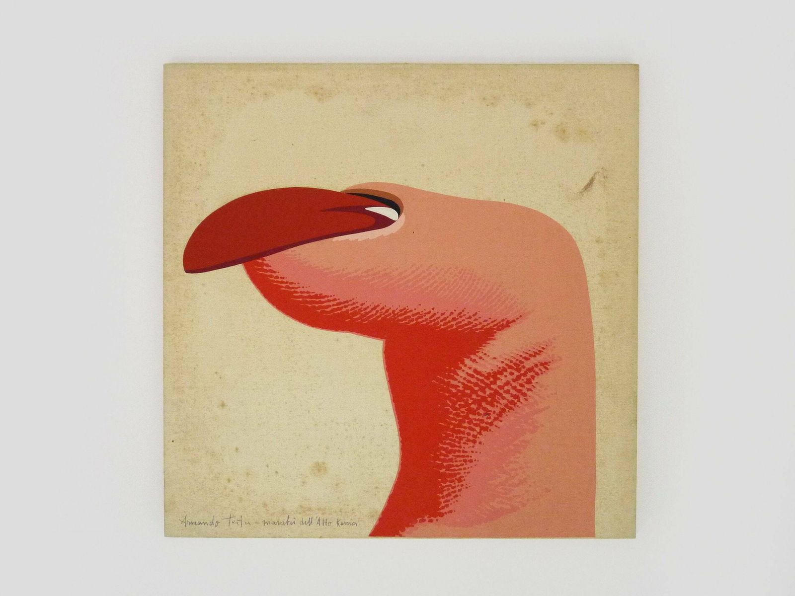 Marabu Dell'alto Kenia Screenprint By Armando Testa, 1976