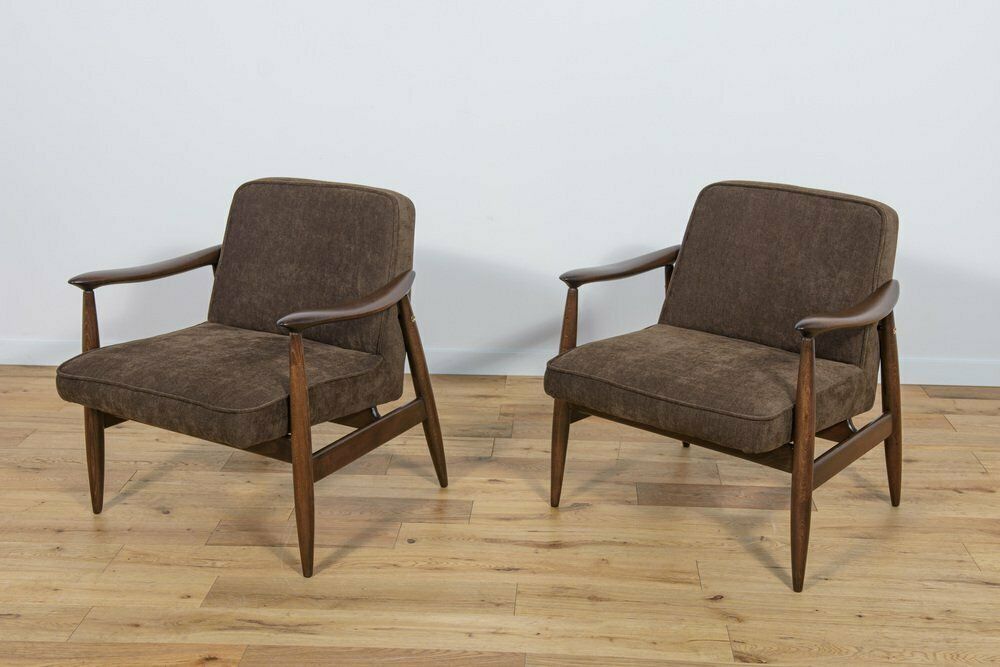 Gfm 87 Armchairs By Juliusz Kedziorek For Gościcińskie Furniture, 1960s, Set Of 2
