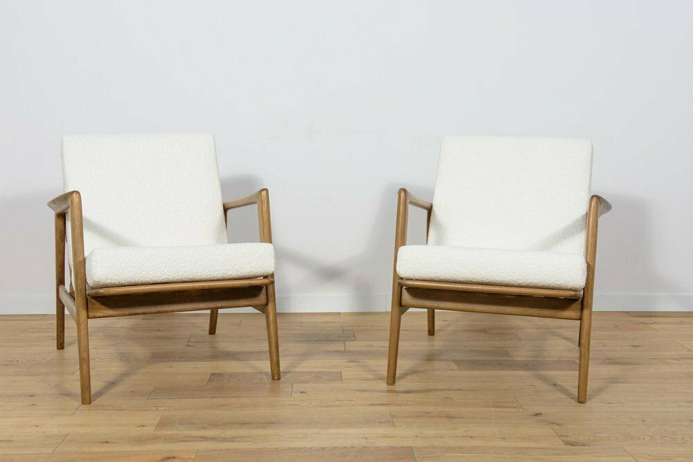 Mid Century Model 300 139 Armchairs From Swarzędz Factory, 1960s, Set Of 2 photo for sale