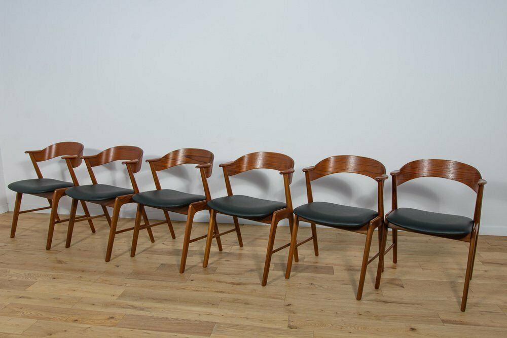 Mid Century Danish Teak Chairs From Korup Stolefabrik, Denmark, 1960s, Set Of 6 photo for sale