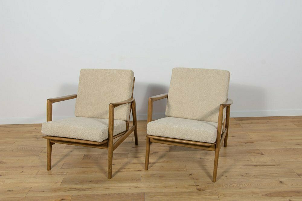 Mid Century Model 300 139 Armchairs From Swarzędz Factory, 1960s, Set Of 2