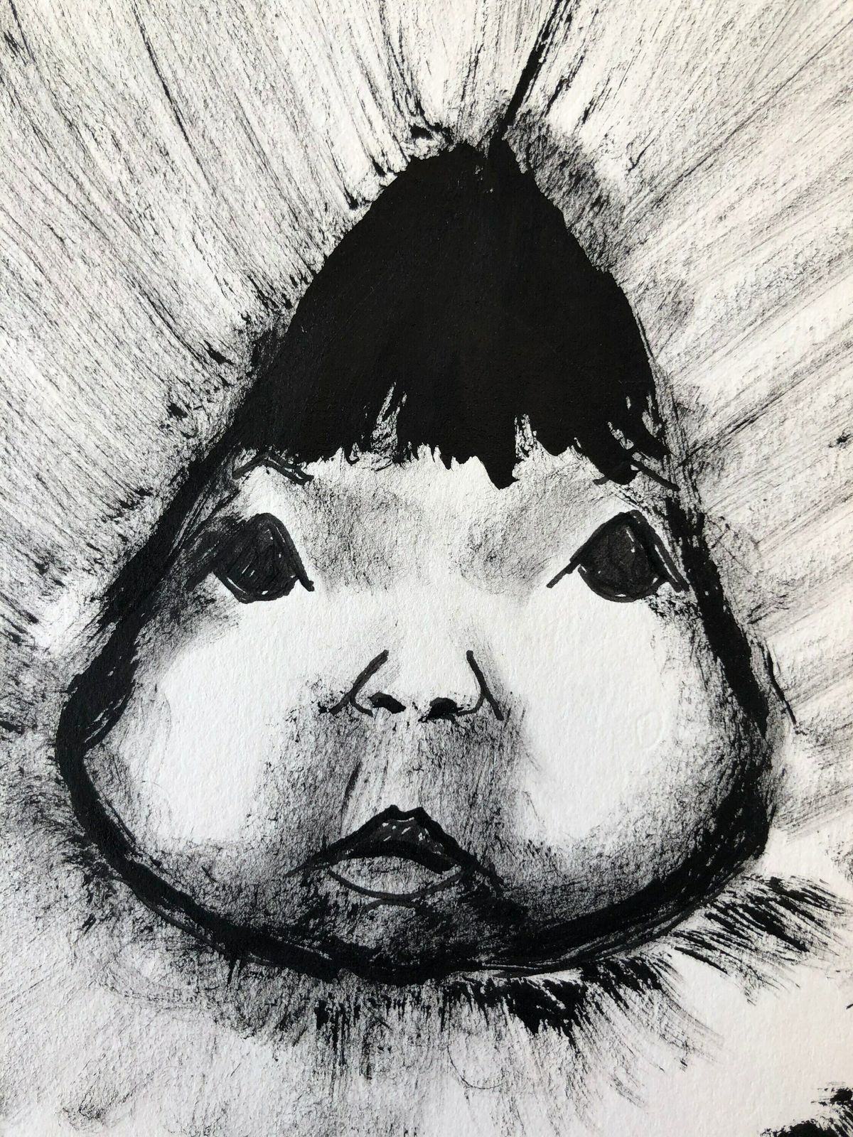 Four Drawings With Motives From Greenland By Artist Alibak Johansen (1921 2007) photo buy
