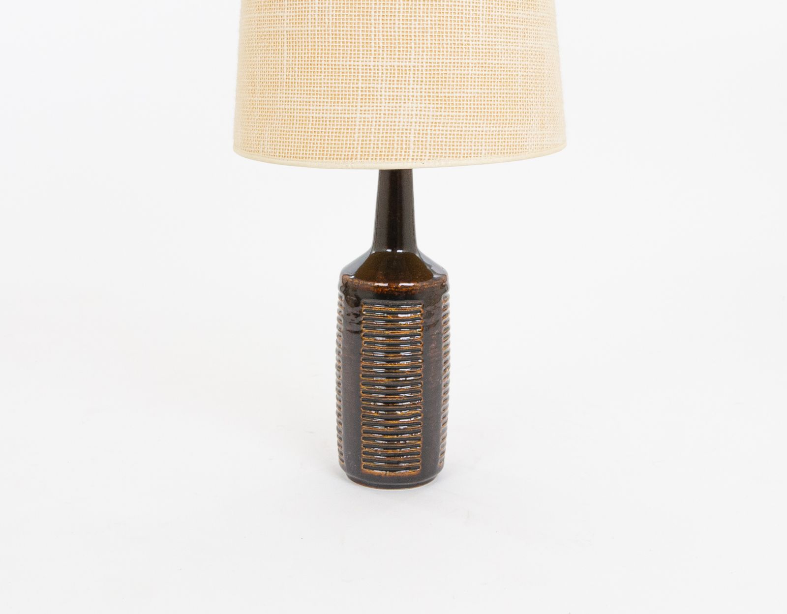 Dark Chocolate Brown Dl/30 Table Lamp By Linnemann Schmidt For Palshus, 1960s photo Lighting