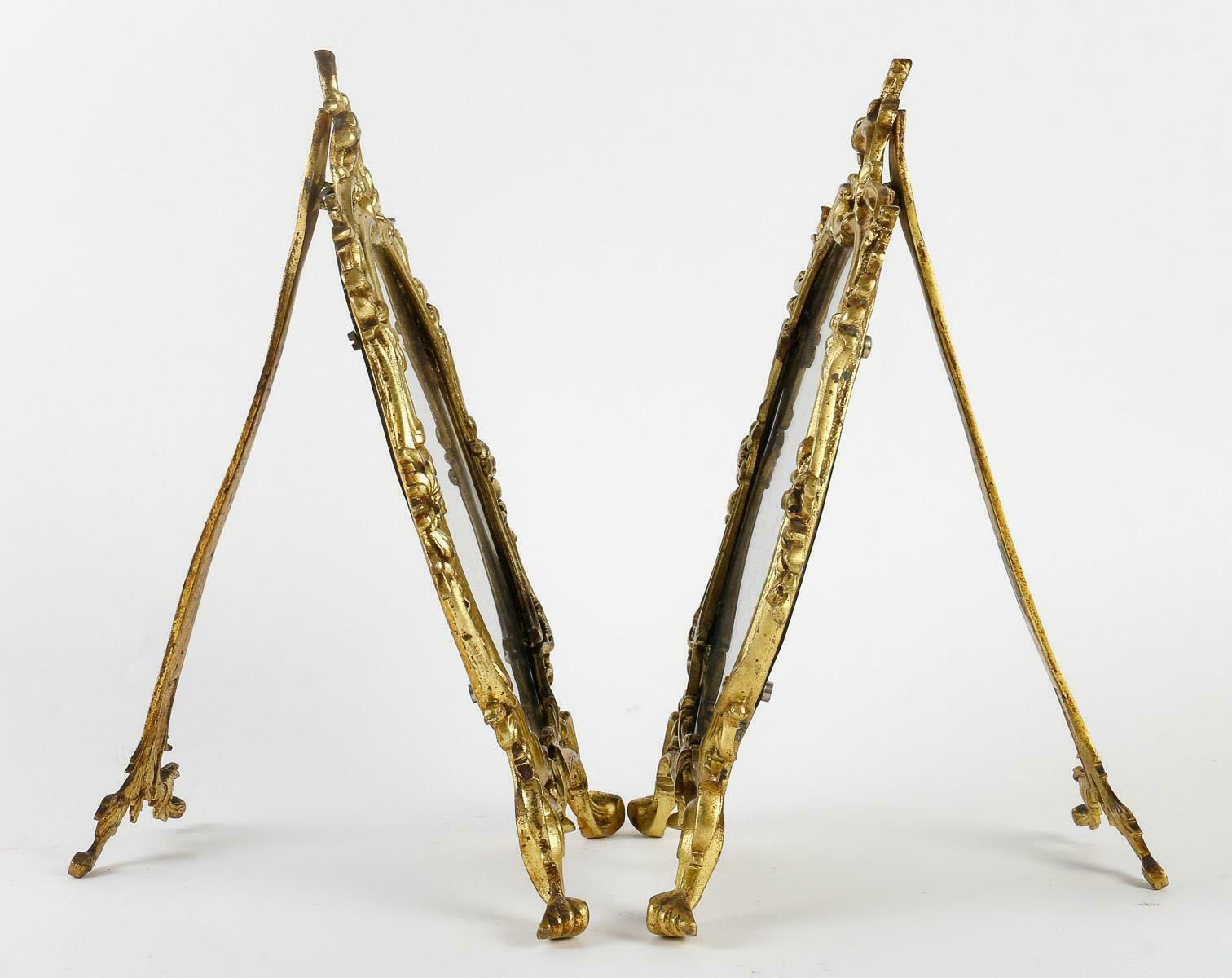 Pair Of Bronze Photo Frames, Napoleon III Period. photo buy