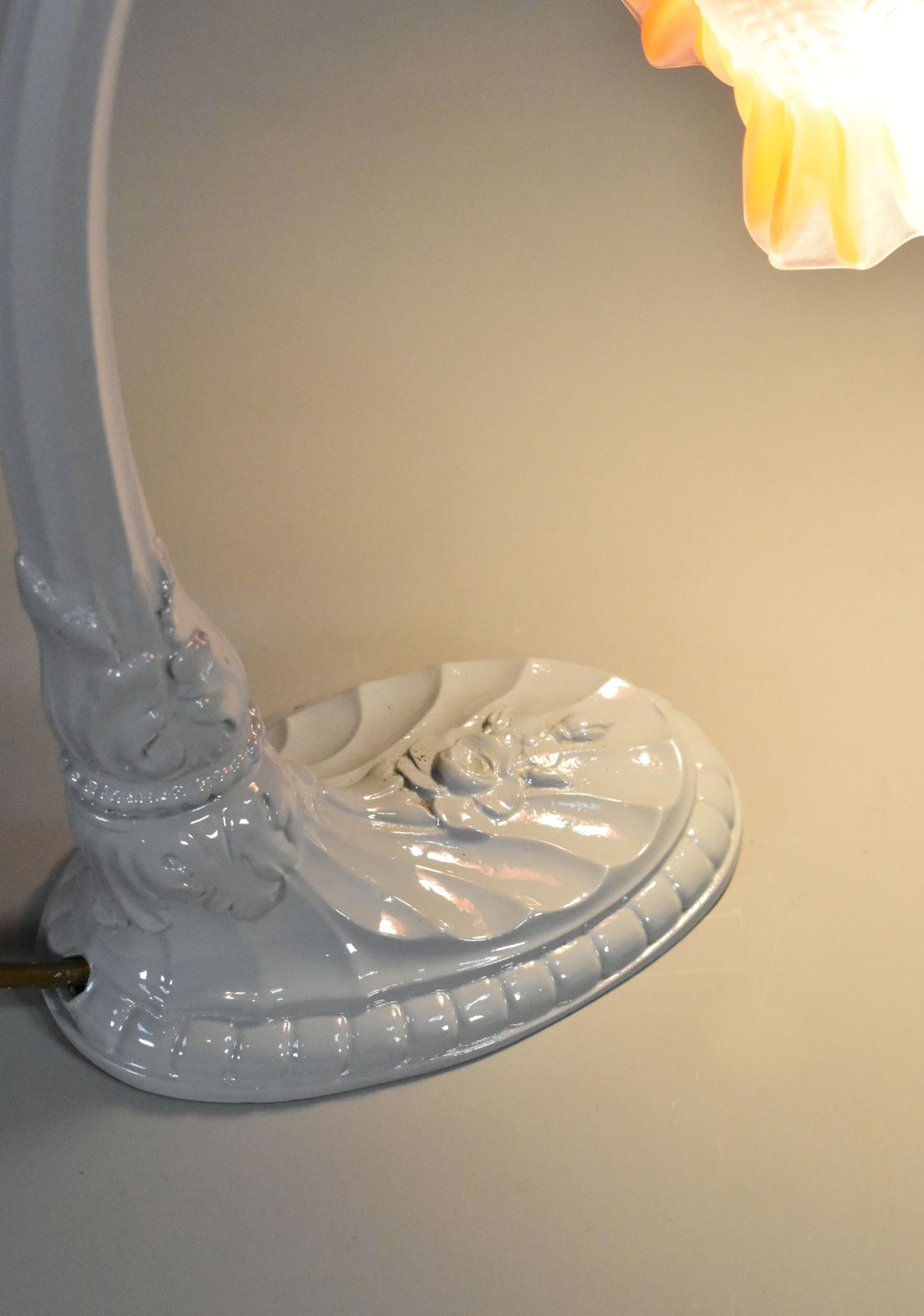 French Art Nouveau Desk Lamp, 1900s photo vintage