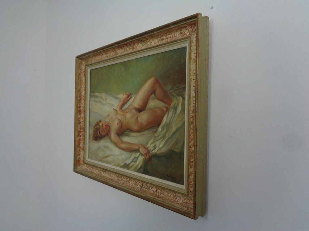 Nussbaumer, Nude Painting, 1930s, Oil On Canvas, Framed photo buy