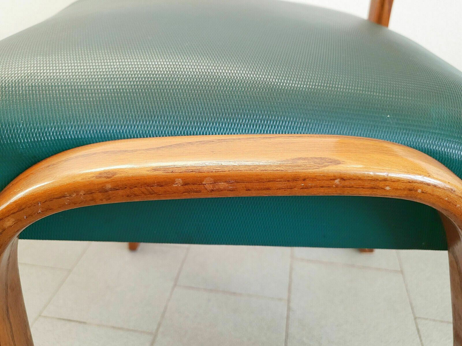 photo furniture Vintage Chair 1950 Steiner Bow Wood 50s Skai Green & Beech 1950s Retro 1950s