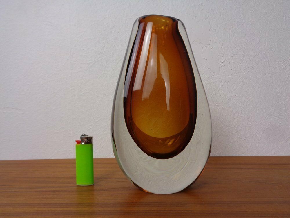 Finnish Glass Vase By Armando Jacobino For Oy Kumela, 1950s photo buy